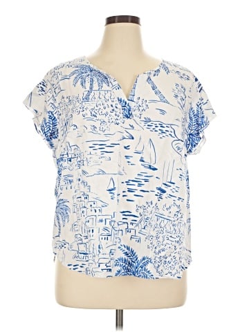 Calypso St. Barth Short Sleeve Blouse (view 1)