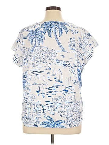 Calypso St. Barth Short Sleeve Blouse (view 2)