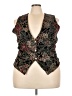 Basic Editions Burgundy Vest Size 20W - photo 1