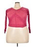 Self Esteem 100% Polyester Pink 3/4 Sleeve Top Size XXL - photo 1