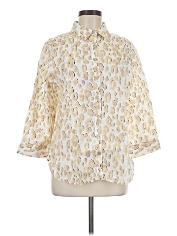 Chico's 3/4 Sleeve Button-Down Shirt (view 1)