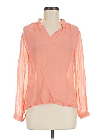 Raoul Long Sleeve Silk Top (view 1)