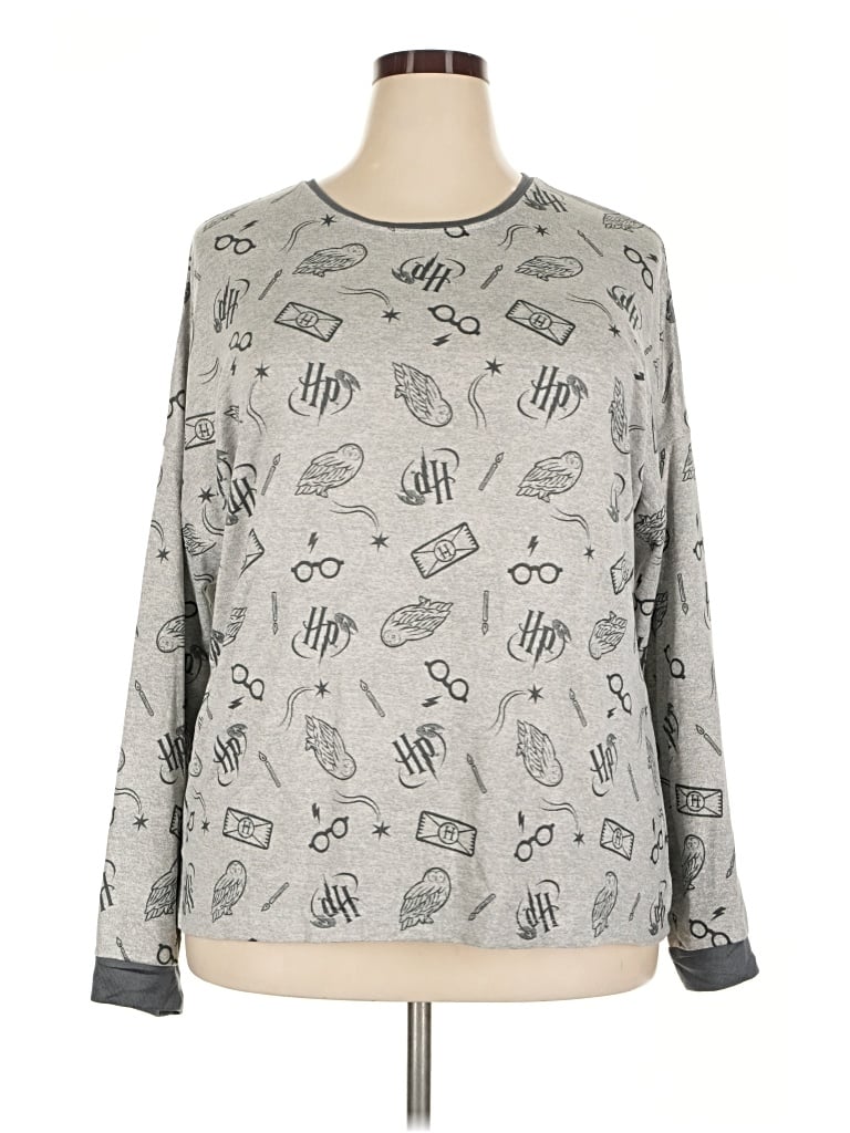 Pre-owned Harry Potter Pullover Sweater In Gray