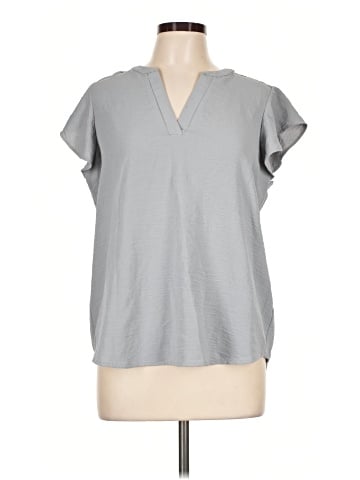 Adrianna Papell Short Sleeve Blouse (view 1)