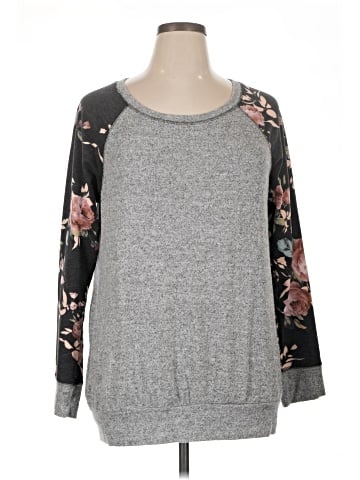 Pink Clover 3/4 Sleeve Top (view 1)