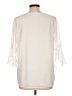 Calvin Klein 100% Polyester Ivory 3/4 Sleeve Blouse Size L - photo 2