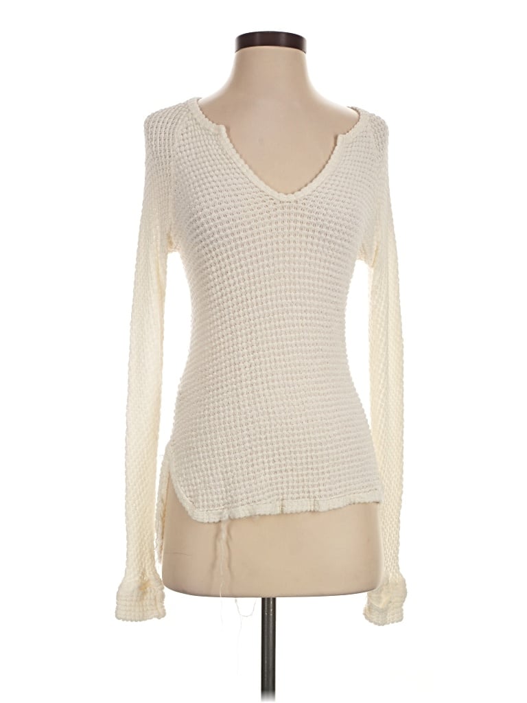 Pre-owned Elan Pullover Sweater In Ivory
