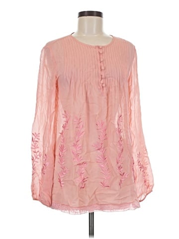 Sundance Long Sleeve Silk Top (view 1)