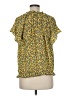 Max Studio 100% Polyester Yellow Short Sleeve Blouse Size M - photo 2