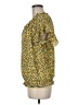 Max Studio 100% Polyester Yellow Short Sleeve Blouse Size M - photo 5