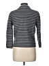 Ann Taylor LOFT 100% Cotton Stripes Gray Blazer Size L - photo 2