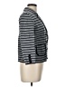 Ann Taylor LOFT 100% Cotton Stripes Gray Blazer Size L - photo 4