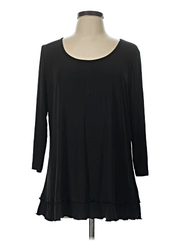 Attitudes by Renee 3/4 Sleeve Top (view 1)