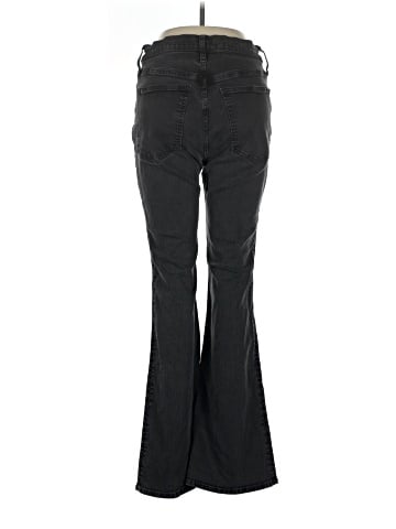 Madewell Skinny Flare Jeans in Black Frost Wash (view 2)