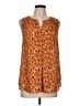Daniel Rainn 100% Polyester Orange Sleeveless Blouse Size L - photo 1