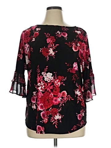 Roz & Ali 3/4 Sleeve Blouse (view 1)