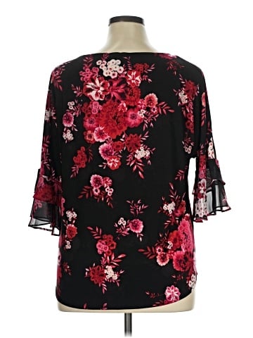 Roz & Ali 3/4 Sleeve Blouse (view 2)