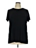 SPANX Solid Black Short Sleeve T-Shirt Size 1X - photo 1