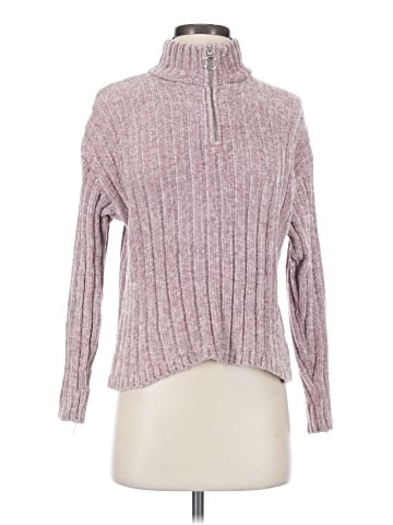 Pink Rose Turtleneck Sweater (view 1)