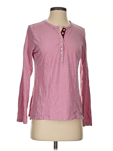 Indigo Palms Long Sleeve Top (view 1)