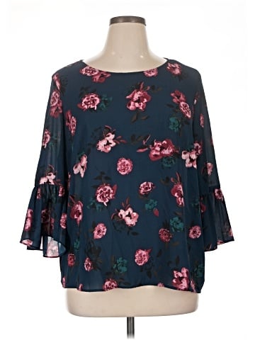 Elle 3/4 Sleeve Blouse (view 1)