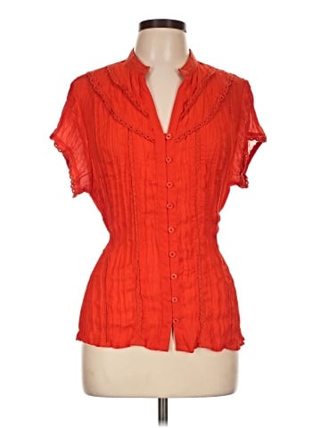 NY Collection Short Sleeve Blouse (view 1)