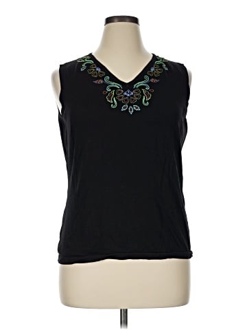 DressBarn Sleeveless T-Shirt (view 1)