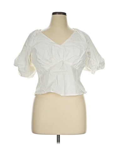 Worthington Short Sleeve Blouse (view 1)