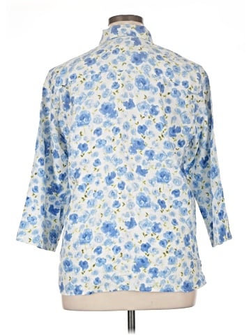Liz Claiborne 3/4 Sleeve Button-Down Shirt (view 2)