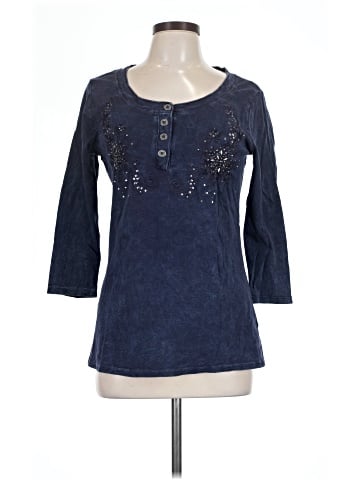 Bleu 3/4 Sleeve T-Shirt (view 1)