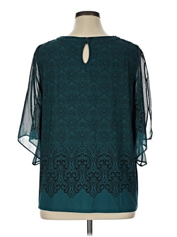 Roz & Ali 3/4 Sleeve Blouse (view 2)