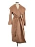 Ann Taylor LOFT 100% Polyester Tan Coat Size Med Petite - photo 1
