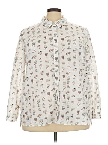 ELOQUII Long Sleeve Blouse (view 1)