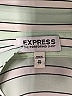Express Stripes Green Long Sleeve Blouse Size XS - photo 7