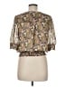 DR2 100% Polyester Brown Short Sleeve Blouse Size M - photo 2