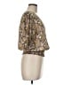 DR2 100% Polyester Brown Short Sleeve Blouse Size M - photo 4