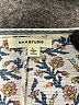Max Studio Floral Blue Short Sleeve Blouse Size L - photo 7