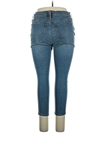 Madewell Petite 9" Mid-Rise Roadtripper Supersoft Skinny Jeans in Hastings Wash (view 2)