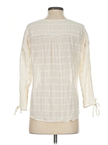 Garnet Hill 3/4 Sleeve Blouse (view 2)