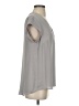 DR2 100% Polyester Gray Short Sleeve Blouse Size S - photo 4