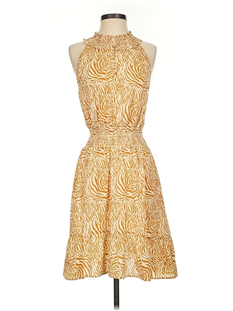 Pre-owned Thml Cocktail Dress In Gold