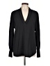Equipment Black Long Sleeve Blouse Size L - photo 1