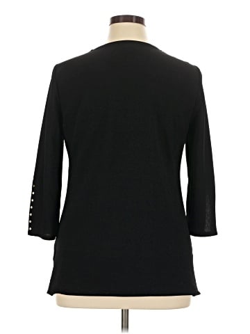 JM Collection 3/4 Sleeve Top (view 2)