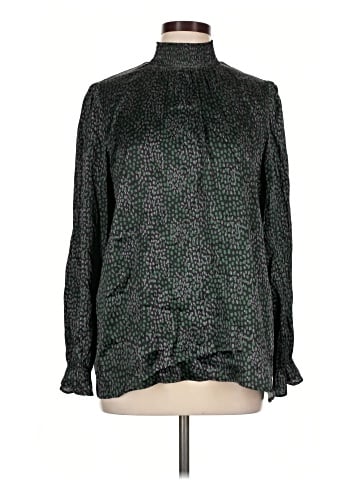 Tucker Long Sleeve Silk Top (view 1)