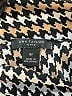 Ann Taylor 100% Polyester Houndstooth Brown Long Sleeve Blouse Size Med Petite - photo 7