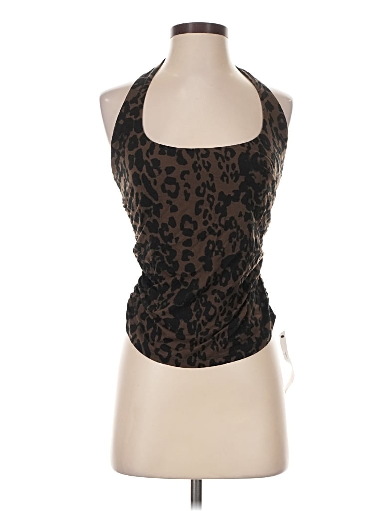 Pre-owned Reformation Tank Top Brown Halter Neckline Tops