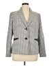 Le Suit 100% Polyester Houndstooth Gray Blazer Size 16 - photo 1