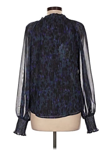 Aqua Long Sleeve Blouse (view 2)