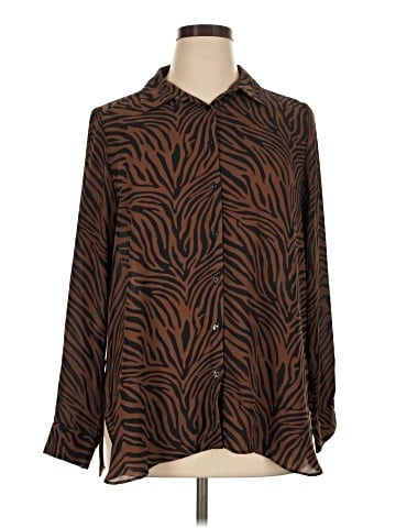 Rose + Olive Long Sleeve Blouse (view 1)
