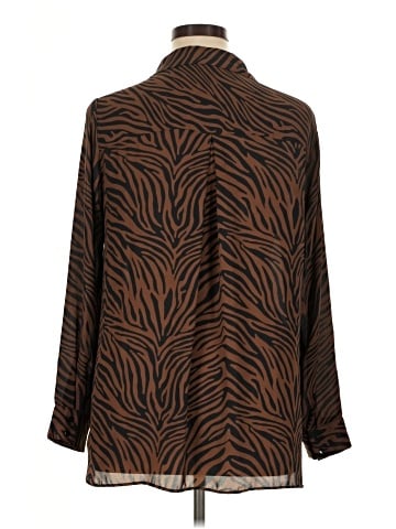Rose + Olive Long Sleeve Blouse (view 2)